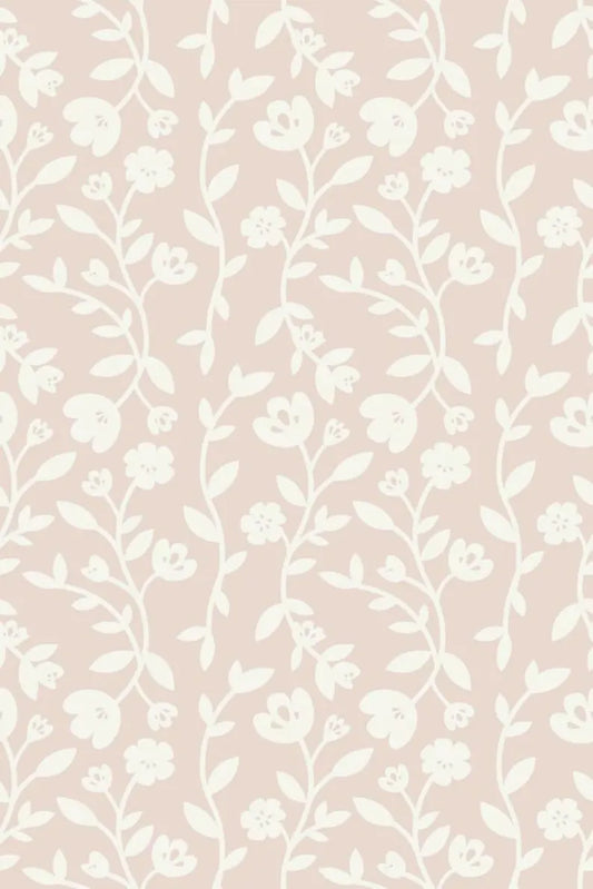 Wildflower Wallpaper – Removable Peel and Stick Floral Wall Mural | Boho Botanical Accent for Renters | Peel & Luxe