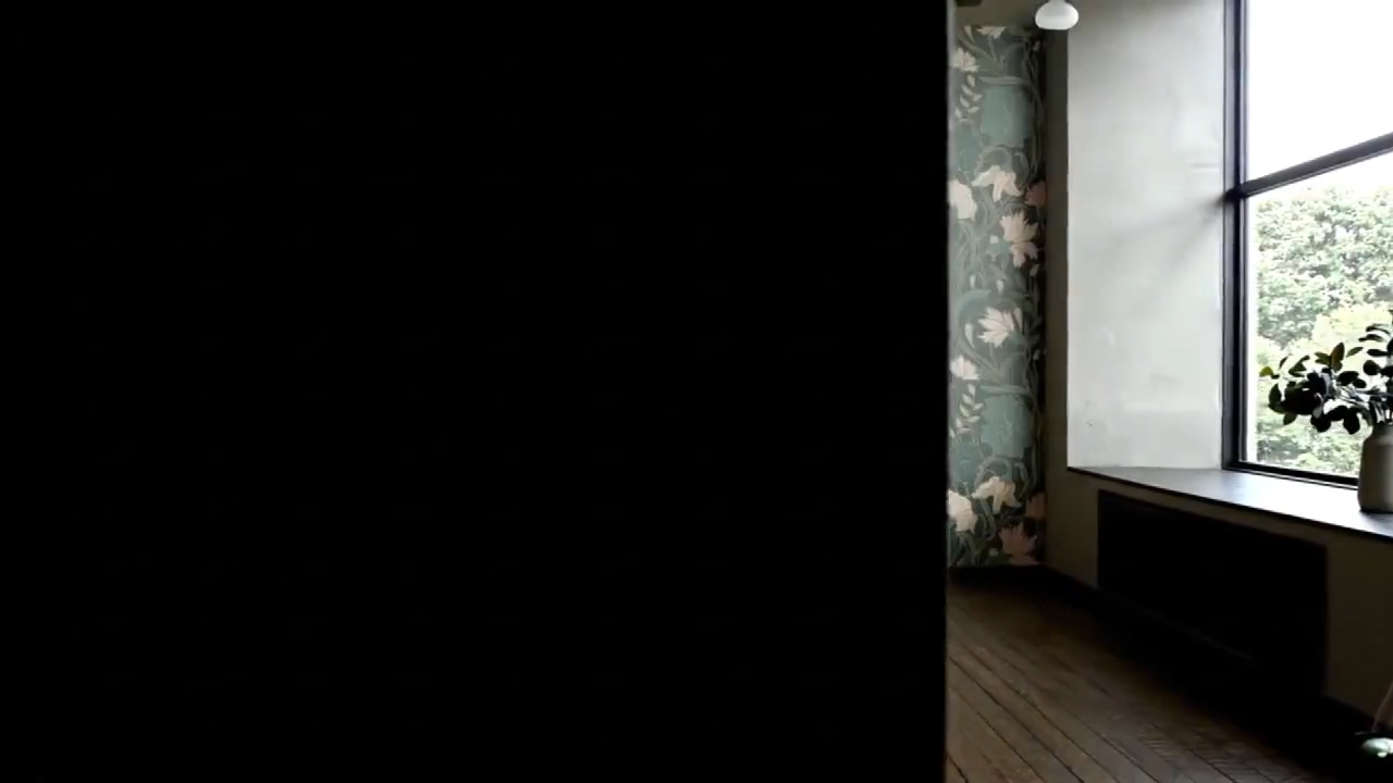 Moody Art Nouveau Wallpaper – Removable Peel & Stick Mural | Dark Floral Wall Decor | Renter-Friendly